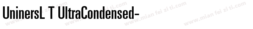 UninersL T UltraCondensed字体转换